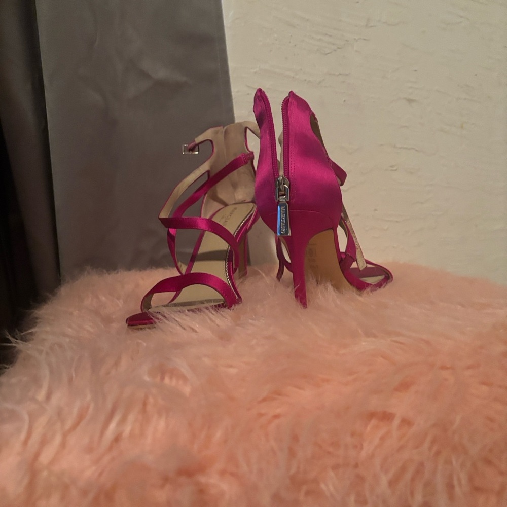 Elegant Pink Strappy Heels